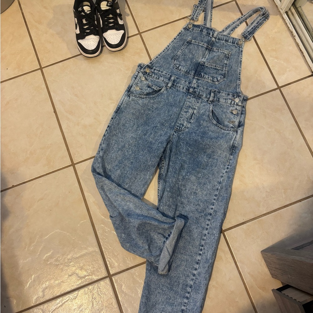 SOLD We The Free - Ziggy overalls powder blue